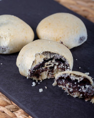 Izmir's famous chocolate cream cookies. This cookie in Izmir is known as a bomb. 
