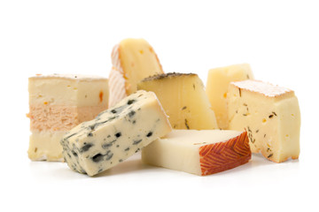 Verschiedene Käsestücke