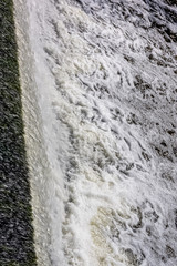Fototapeta premium River Avon cascade in Warwick, Warwickshire, United Kingdom