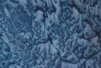Turquoise cells, fragment, hot batik