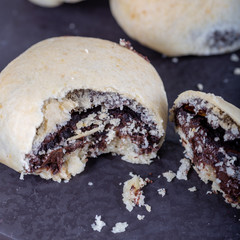 Izmir's famous chocolate cream cookies. This cookie in Izmir is known as a bomb. 