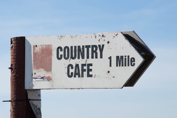old country cafe sign
