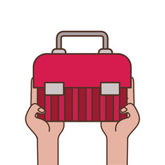 hand with construction tool box icon