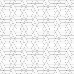 Abstract geometric pattern with crossing thin lines on hexagon shape with light color background. Stylish fractal texture. pattern is on swatches panel
