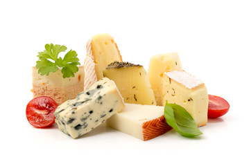 Verschiedene Käsestücke