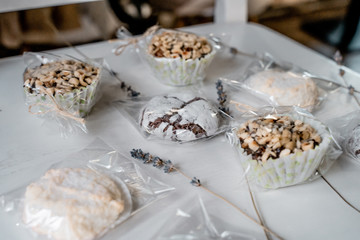 cookies with chocolate and nuts