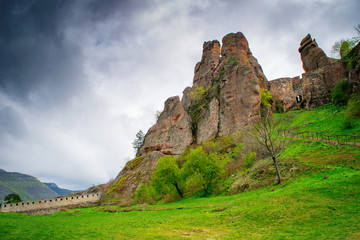 Fototapeta na wymiar Belogradchik Rocks in Bulgaria - rock formations natural landscape