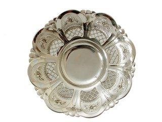 antique ornate silver plate