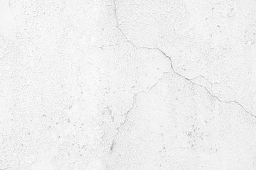 White Grunge Peeling Painted Concrete Wall Texture Background.