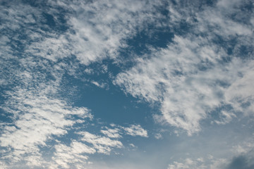 white cloud on clear blue sky