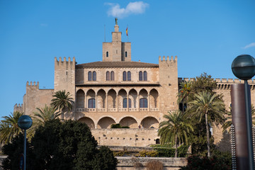 Fototapeta premium Palacio Real de La Almudaina, Palma de Mallorca. Baleares, España. 