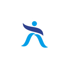Human character icon design template
