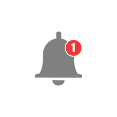 Message bell icon. Doorbell icons for apps like youtube, alert ringing or subscriber alarm symbol