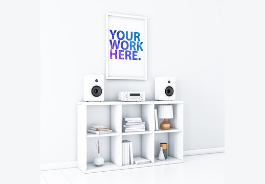 Vertical White Frame Mockup