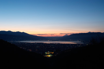 Vista of Suwa Lake - 遠望・諏訪湖