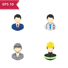 Naklejka premium Professional, pixel-aligned icons in realistic colors.