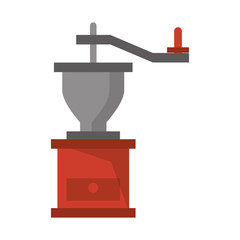 Coffee bean grinder coffeeshop isolated