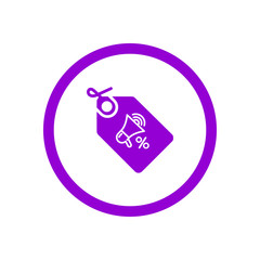 Discount,price,sale, shopping,offer,  business product discount dark violet color icon