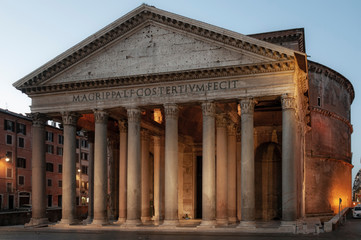 View of Pantheon in Rome
