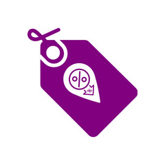 Discount,price,sale, shopping,offer,  business product discount purple color icon