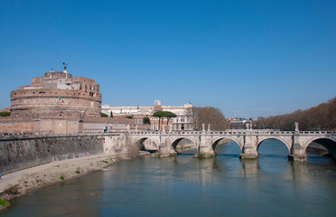 The Mausoleum of Hadrian in Rome