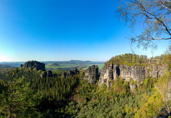 Obraz premium Panorama Sächsische Schweiz
