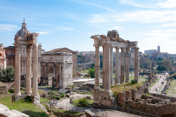 Fototapeta na wymiar The Roman Forum
