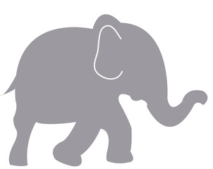 silueta elefante