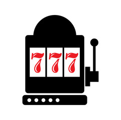 Casino icon on background for graphic and web design. Simple vector sign. Internet concept symbol for website button or mobile app.
