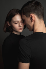Couple in love. Low key