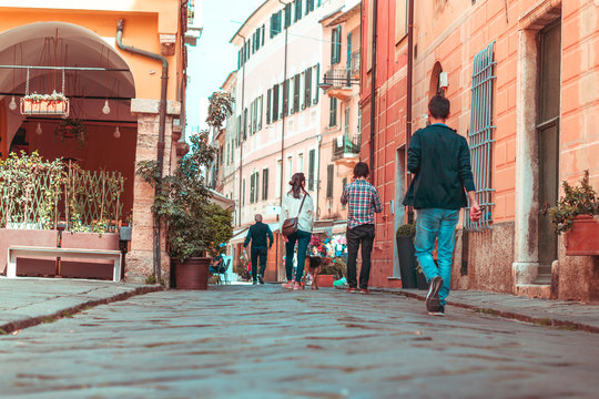 Little road in Finale Ligure - Italy