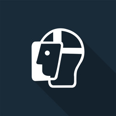 Symbol Face Shield Must Be Worn Sign on black background,vector illustration