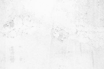 Fototapeta premium White Grunge Peeling Painted Concrete Wall Texture Background.