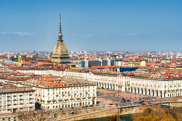 Fototapeta na wymiar Cityscape of Torino (Turin, Italy)
