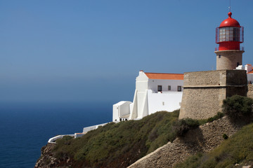Fototapeta na wymiar Algarve (Portugal). Cabo de San Vicente Lighthouse