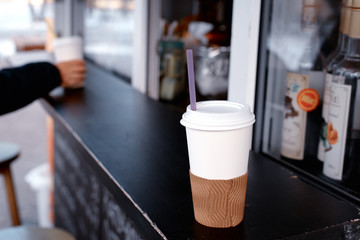 espresso machine in cafe