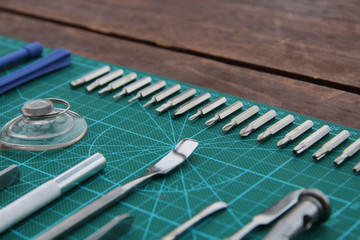 electronics repair tool on the table