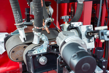 Submerged arc welding machine.