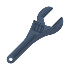 Monkey wrench construction and repair work isolated
