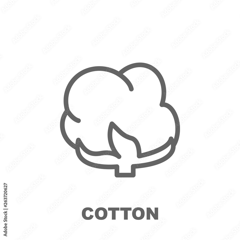 Poster cotton icon. element of row matterial icon. thin line icon for website design and development, app d