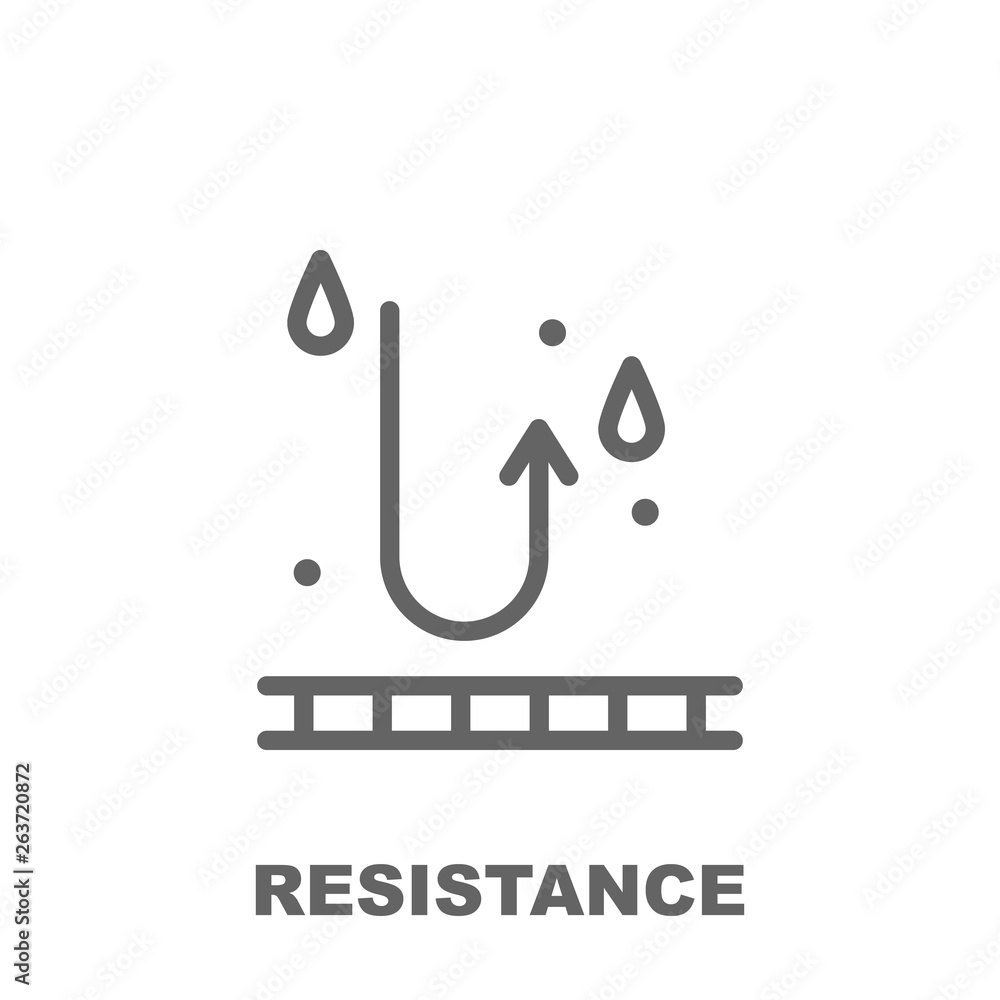Poster resistance icon. element of row matterial icon. thin line icon for website design and development, a