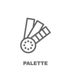Palette icon. Element of row matterial icon. Thin line icon for website design and development, app development. Premium icon