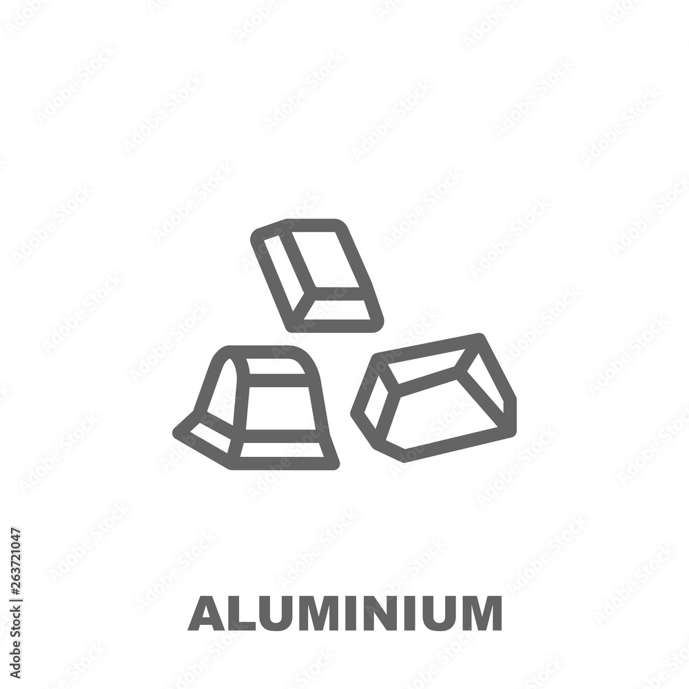 Poster aluminum icon. element of row matterial icon. thin line icon for website design and development, app