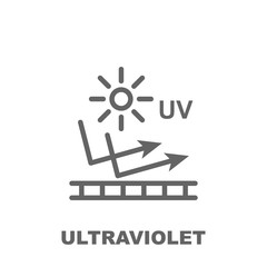 Ultraviolet icon. Element of row matterial icon. Thin line icon for website design and development, app development. Premium icon