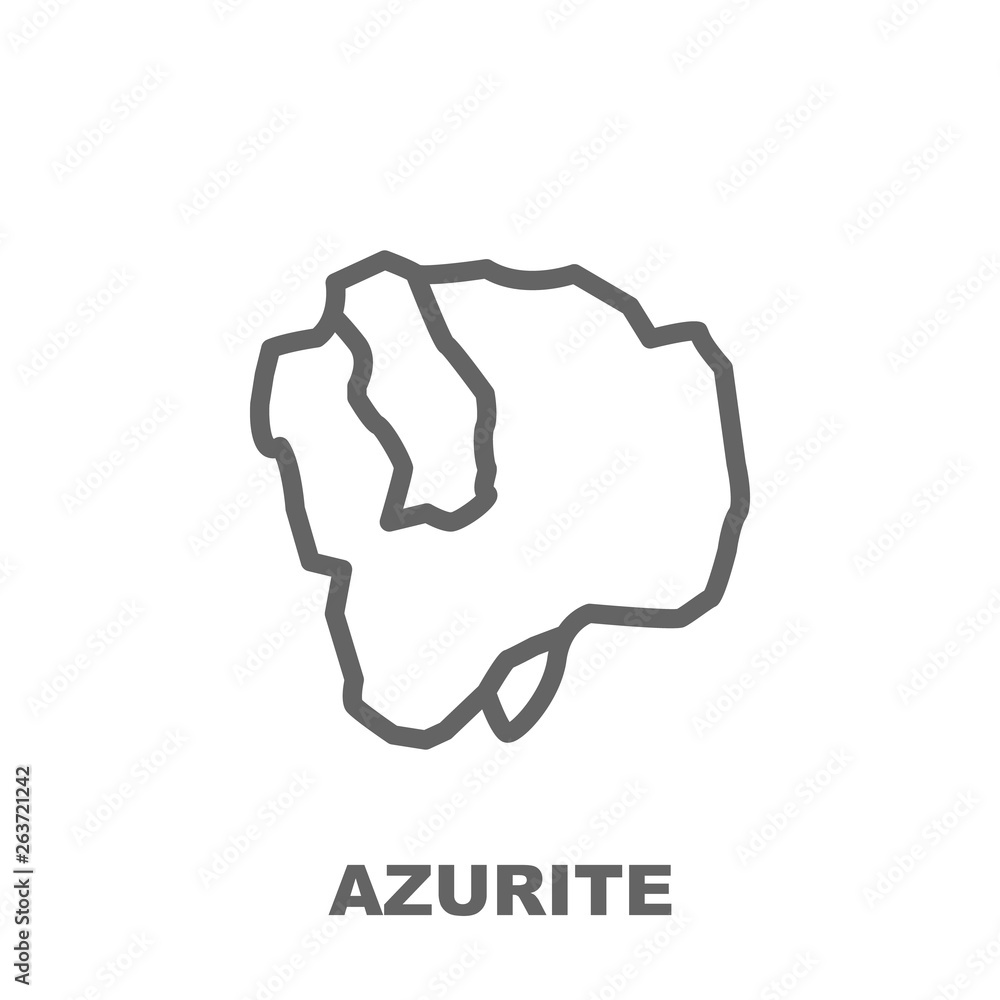 Poster azurite icon. element of row matterial icon. thin line icon for website design and development, app 