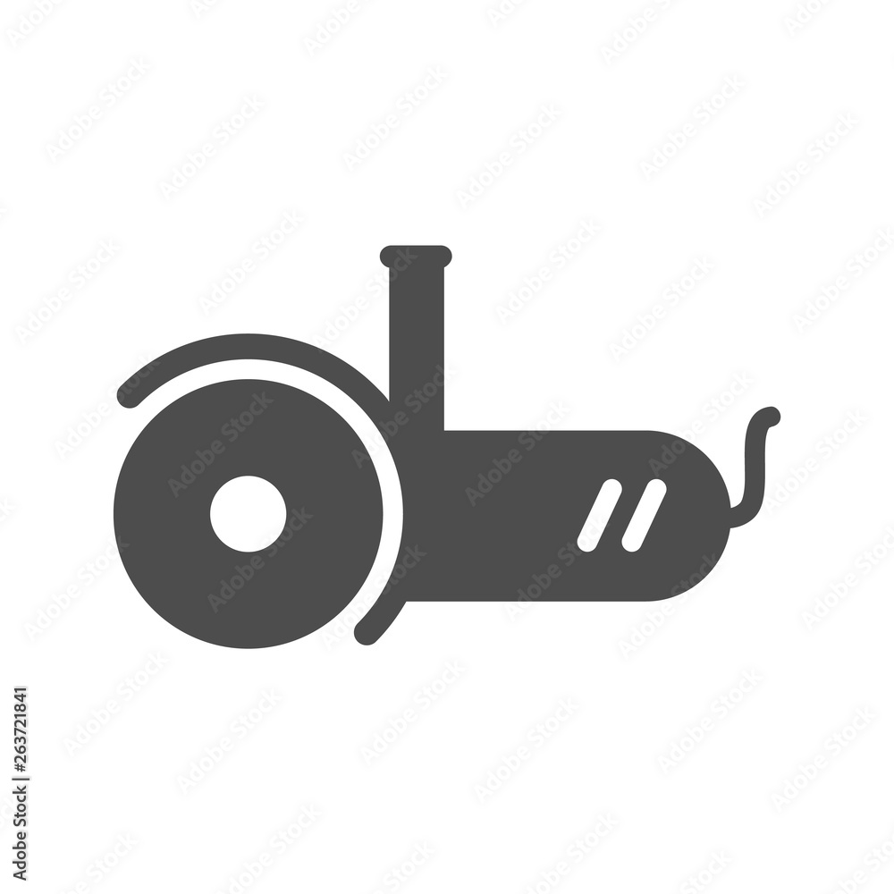 Poster angle grinder vector icon isolated on white background. angle grinder flat icon for web, mobile and 