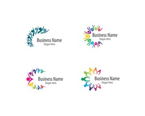 Community logo vector icon