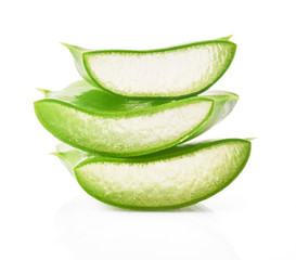Aloe vera isolated on white background