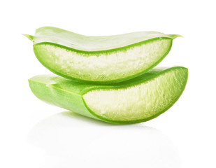 Aloe vera isolated on white background