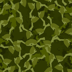 Fototapeta premium Forest camouflage of various shades of green colors